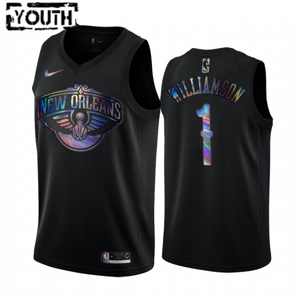 NBA New Orleans Pelicans Trikot Zion Williamson 1 Iridescent HWC Collection Swingman - Kinder
